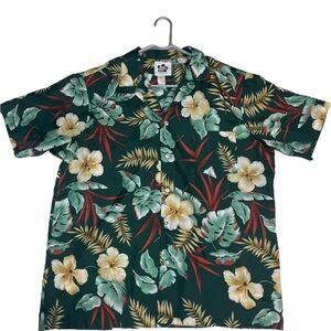 Hilo Hattie Hawaiian Shirt Mens XL Floral Aloha ￼